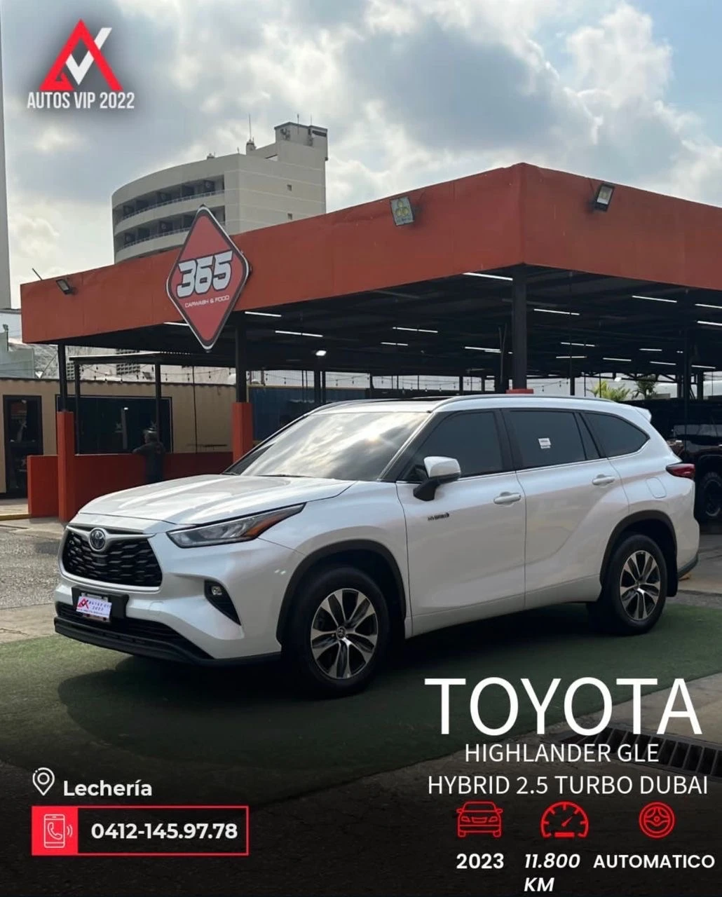 2023 Toyota Highlander Híbrido GLE 2.5 Turbo Dubai — foto 2