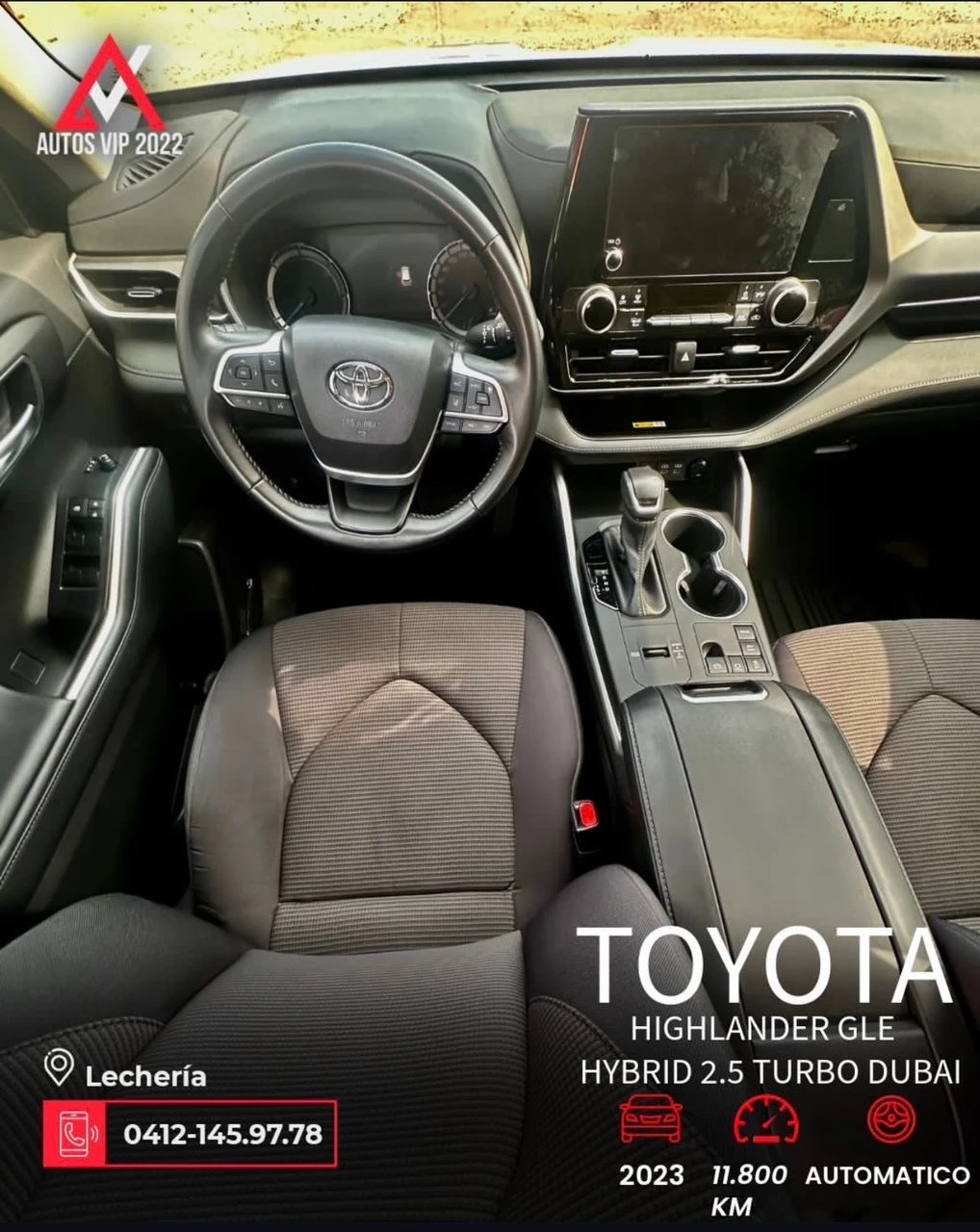 2023 Toyota Highlander Híbrido GLE 2.5 Turbo Dubai — foto 9