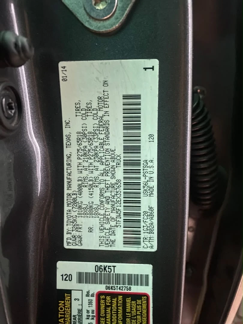 2014 Toyota Tundra SR5 4x4 — foto 19