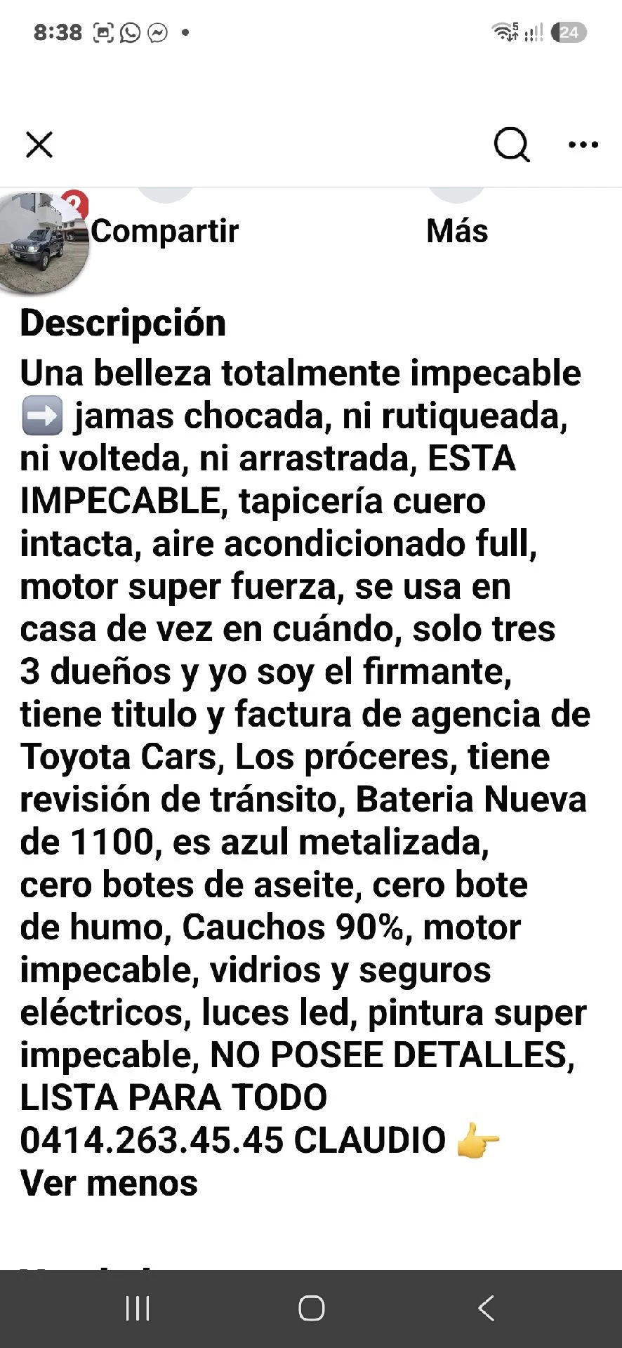 2008 Toyota Merú Sport 4x4 — foto 2
